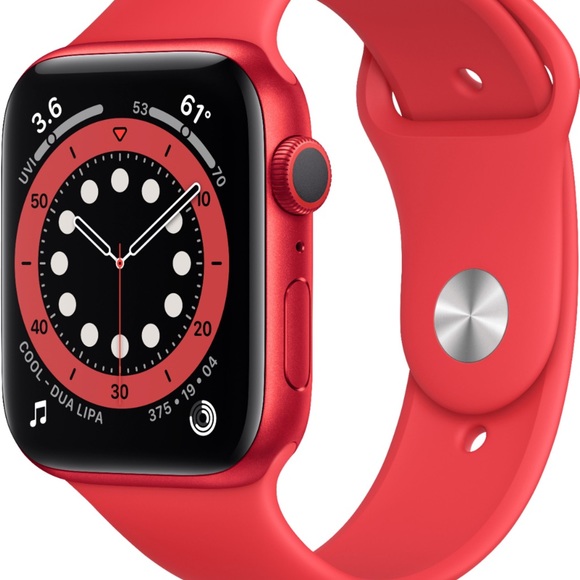 This is an Apple Watch Series 6 44MM in red . It's WI-FI AND